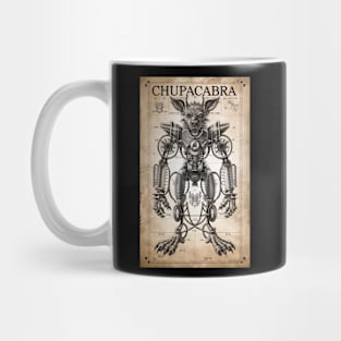 Mechanical steampunk chupacabra Mug